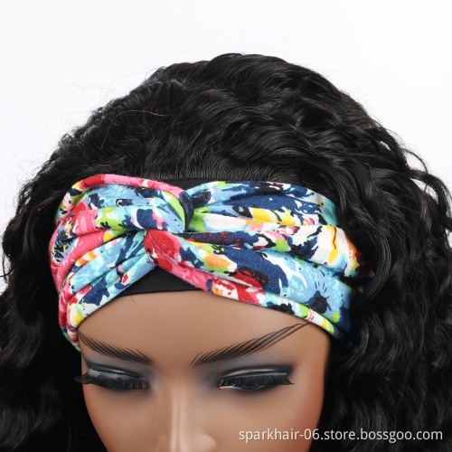 Factory Outlet Headband Wig Human Hair For Black Women,Remy Human Hair Headband Wig, Straight Body Deep Ponytail Human Hair Wigs